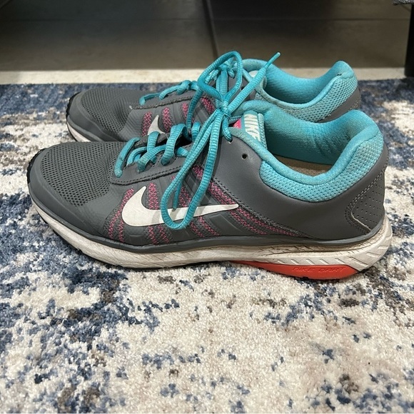 Nike Dart X PolySorb Gray & Blue Tennis Shoes Size 8 - Picture 2 of 13